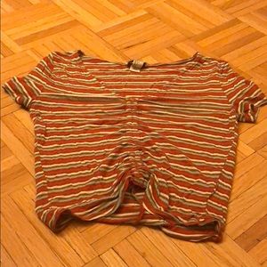 Striped crop top